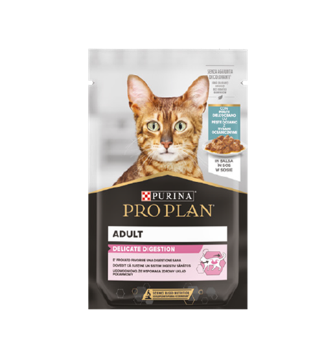 Pro Plan Delicate Digestion Okyanus Balıklı Pouch Kedi Maması 85 g